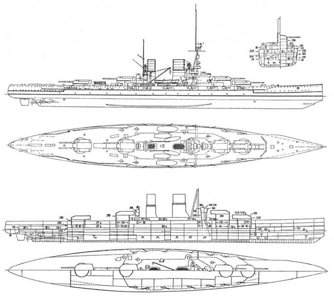 Иллюстрация к книге — Линейные крейсера “Дерфлингер”, “Лютцов”, “Гинденбург” и “Макензен”. 1907-1918 гг. [pic_50.jpg]