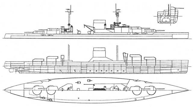 Иллюстрация к книге — Линейные крейсера “Дерфлингер”, “Лютцов”, “Гинденбург” и “Макензен”. 1907-1918 гг. [pic_61.jpg]