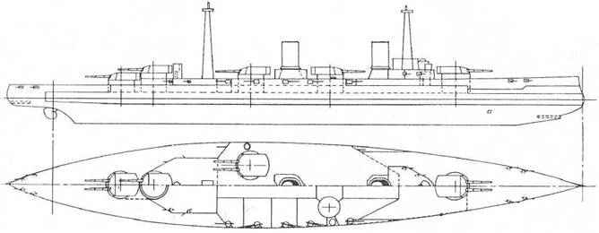 Иллюстрация к книге — Линейные крейсера “Фон дер Танн”, “Мольтке”, “Гебен” и “Зейдлиц”. 1907-1918 гг. [any2fbimgloader37.jpg]