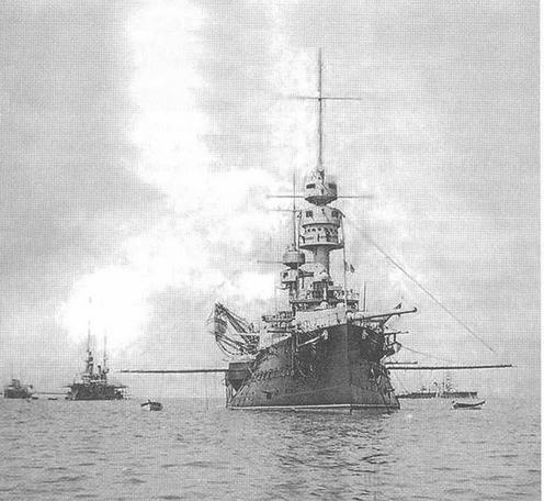 Иллюстрация к книге — Образцовые броненосцы Франции. Часть I. “Жорегибери”. 1891-1934 гг. [img_1.jpg]