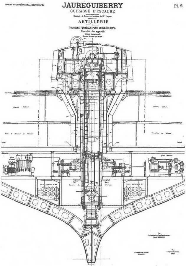 Иллюстрация к книге — Образцовые броненосцы Франции. Часть I. “Жорегибери”. 1891-1934 гг. [img_33.jpg]