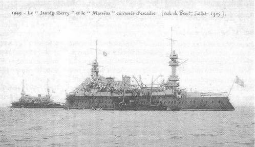 Иллюстрация к книге — Образцовые броненосцы Франции. Часть I. “Жорегибери”. 1891-1934 гг. [img_53.jpg]