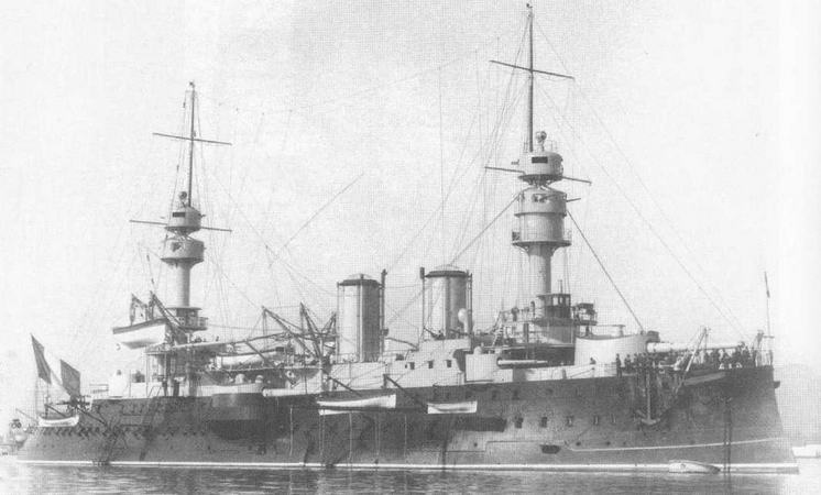 Иллюстрация к книге — Образцовые броненосцы Франции. Часть I. “Жорегибери”. 1891-1934 гг. [img_82.jpg]