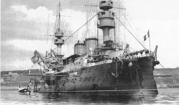 Иллюстрация к книге — Образцовые броненосцы Франции. Часть I. “Жорегибери”. 1891-1934 гг. [img_87.jpg]