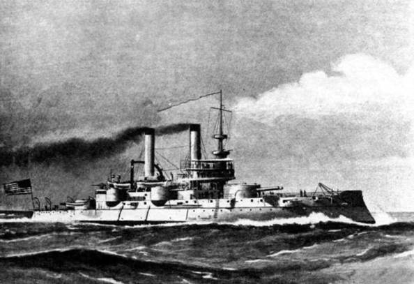 Иллюстрация к книге — Броненосцы Соединенных Штатов Америки &quot;Мэн&quot;, &quot;Техас&quot;, &quot;Индиана&quot;, &quot;Массачусетс&quot;, &quot;Орегон&quot; и &quot;Айова&quot; [pic_1.jpg]