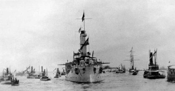 Иллюстрация к книге — Броненосцы Соединенных Штатов Америки &quot;Мэн&quot;, &quot;Техас&quot;, &quot;Индиана&quot;, &quot;Массачусетс&quot;, &quot;Орегон&quot; и &quot;Айова&quot; [pic_100.jpg]