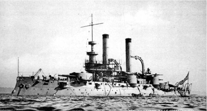 Иллюстрация к книге — Броненосцы Соединенных Штатов Америки &quot;Мэн&quot;, &quot;Техас&quot;, &quot;Индиана&quot;, &quot;Массачусетс&quot;, &quot;Орегон&quot; и &quot;Айова&quot; [pic_101.jpg]