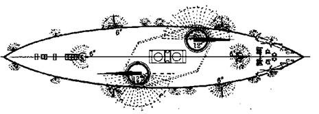 Иллюстрация к книге — Броненосцы Соединенных Штатов Америки &quot;Мэн&quot;, &quot;Техас&quot;, &quot;Индиана&quot;, &quot;Массачусетс&quot;, &quot;Орегон&quot; и &quot;Айова&quot; [pic_11.jpg]