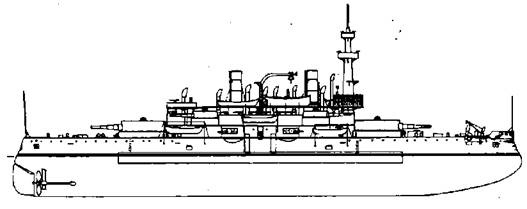 Иллюстрация к книге — Броненосцы Соединенных Штатов Америки &quot;Мэн&quot;, &quot;Техас&quot;, &quot;Индиана&quot;, &quot;Массачусетс&quot;, &quot;Орегон&quot; и &quot;Айова&quot; [pic_26.jpg]