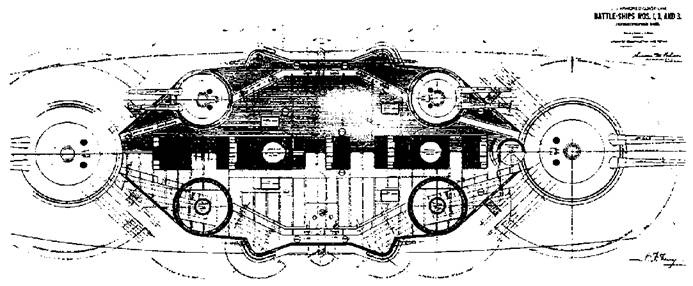 Иллюстрация к книге — Броненосцы Соединенных Штатов Америки &quot;Мэн&quot;, &quot;Техас&quot;, &quot;Индиана&quot;, &quot;Массачусетс&quot;, &quot;Орегон&quot; и &quot;Айова&quot; [pic_44.jpg]