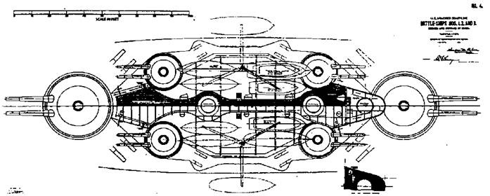 Иллюстрация к книге — Броненосцы Соединенных Штатов Америки &quot;Мэн&quot;, &quot;Техас&quot;, &quot;Индиана&quot;, &quot;Массачусетс&quot;, &quot;Орегон&quot; и &quot;Айова&quot; [pic_45.jpg]