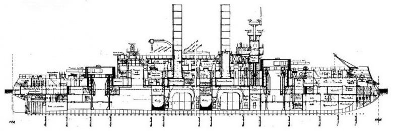 Иллюстрация к книге — Броненосцы Соединенных Штатов Америки &quot;Мэн&quot;, &quot;Техас&quot;, &quot;Индиана&quot;, &quot;Массачусетс&quot;, &quot;Орегон&quot; и &quot;Айова&quot; [pic_61.jpg]