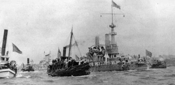 Иллюстрация к книге — Броненосцы Соединенных Штатов Америки &quot;Мэн&quot;, &quot;Техас&quot;, &quot;Индиана&quot;, &quot;Массачусетс&quot;, &quot;Орегон&quot; и &quot;Айова&quot; [pic_99.jpg]