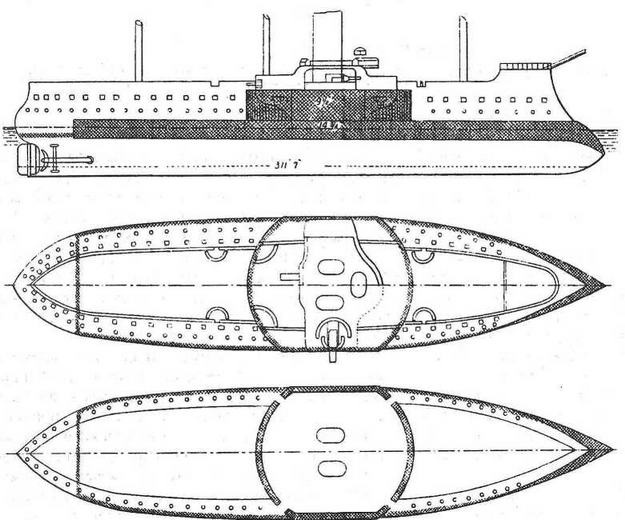Иллюстрация к книге — Броненосцы типа “Редутабль&quot; (1871-1921) [img_22.jpg]