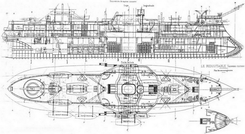Иллюстрация к книге — Броненосцы типа “Редутабль&quot; (1871-1921) [img_4.jpg]
