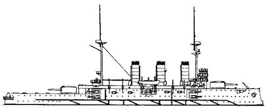 Иллюстрация к книге — Броненосцы Японии. [pic_57.jpg]
