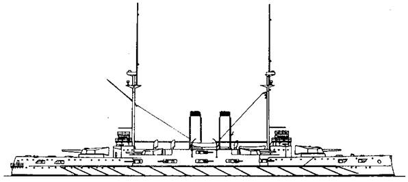 Иллюстрация к книге — Броненосцы Японии. [pic_71.jpg]