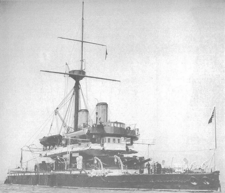 Иллюстрация к книге — Брустверно-башенные броненосцы “Глаттон”, “Девастейшен”, “Тандерер” и “Дредноут”. 1868-1908 гг. [img_62.jpg]