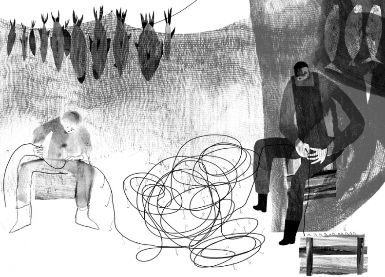 Иллюстрация к книге — Вратарь и море [i_023.jpg]