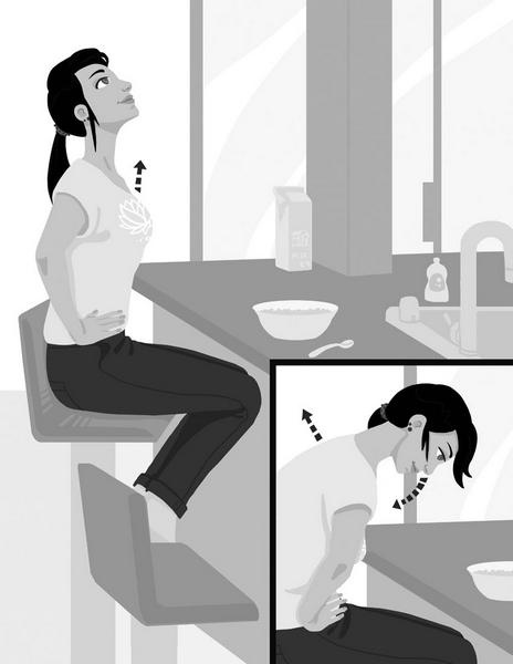 Иллюстрация к книге — Йога между делом. В пробке, на работе, в самолете [i_047.jpg]