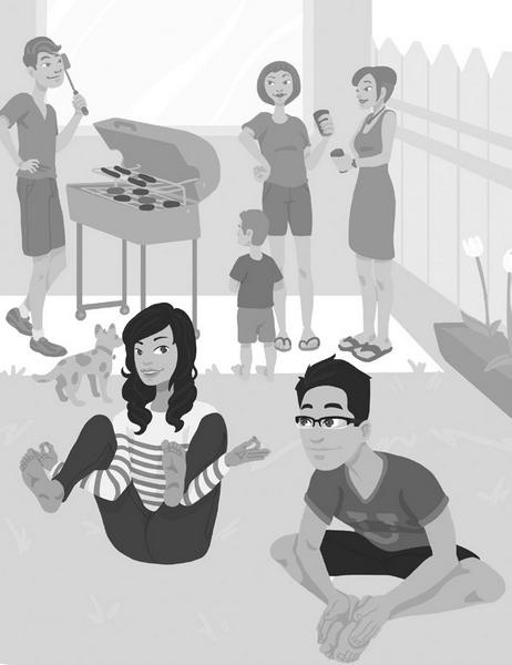 Иллюстрация к книге — Йога между делом. В пробке, на работе, в самолете [i_056.jpg]