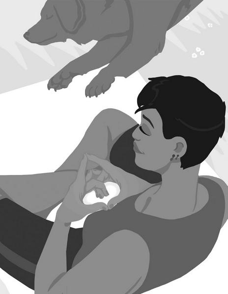 Иллюстрация к книге — Йога между делом. В пробке, на работе, в самолете [i_061.jpg]