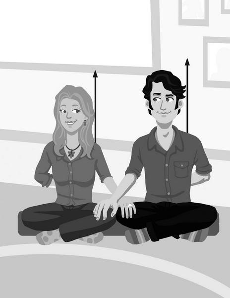 Иллюстрация к книге — Йога между делом. В пробке, на работе, в самолете [i_074.jpg]