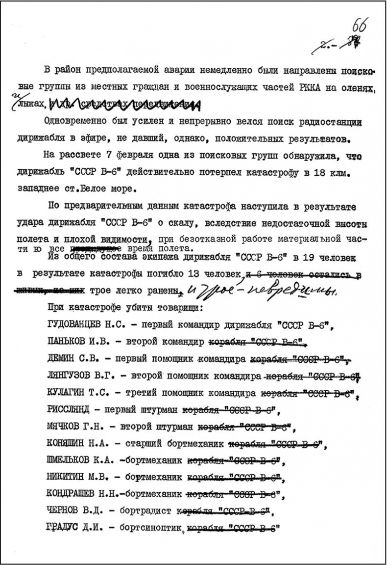 Иллюстрация к книге — Девятьсот часов неба. Неизвестная история дирижабля «СССР-В6» [i_151.jpg]