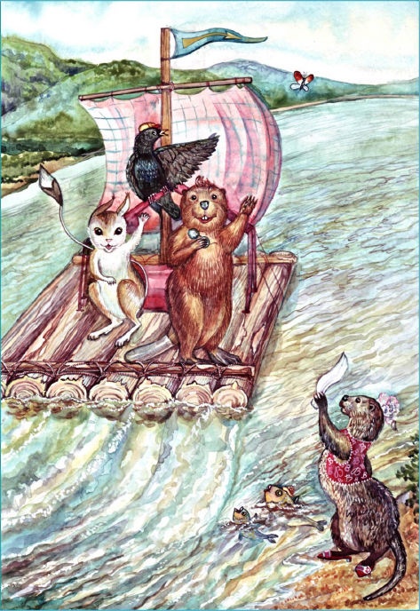 Иллюстрация к книге — Приключения трех смельчаков [i_002.jpg]