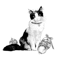 Иллюстрация к книге — Рождество в кошачьем кафе [i_002.jpg]