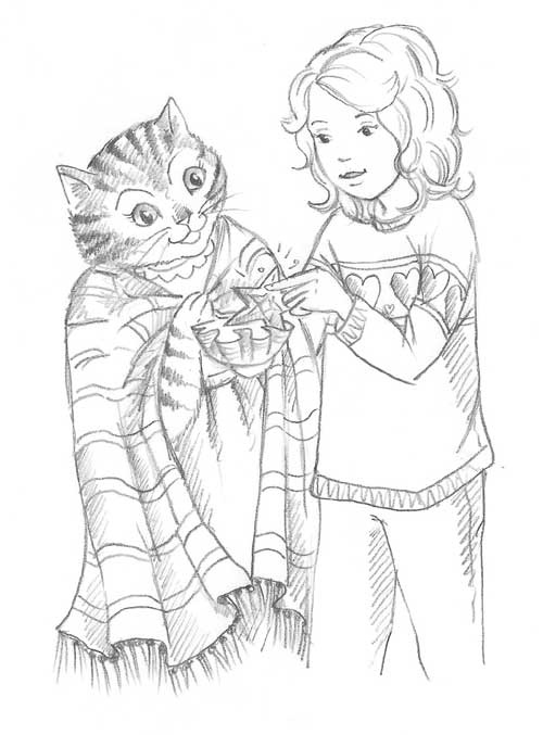 Иллюстрация к книге — Котёнок Кэти, или Сокровище песчаного замка [block_001128109.jpg]