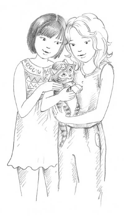 Иллюстрация к книге — Котёнок Кэти, или Сокровище песчаного замка [block_001128115.jpg]