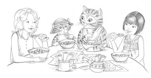 Иллюстрация к книге — Котёнок Кэти, или Сокровище песчаного замка [block_00112866.jpg]