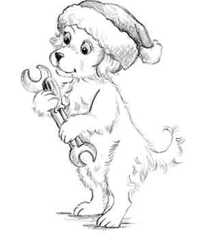 Иллюстрация к книге — Щенок Холли, или Туфли для ведьмы [block_001192110.jpg]