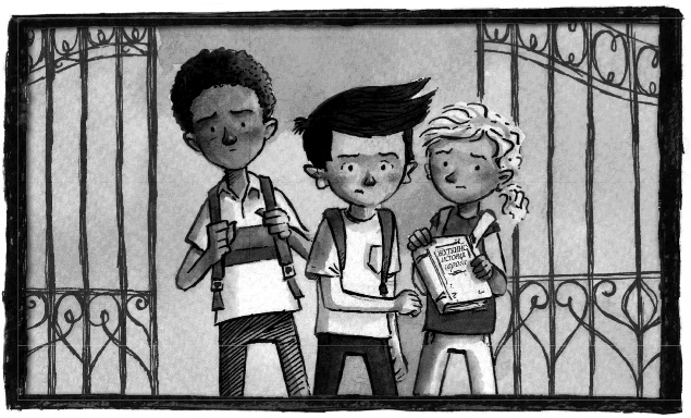 Иллюстрация к книге — Школа Жуткинса. Шкафчик съел Люси! [i_003.jpg]