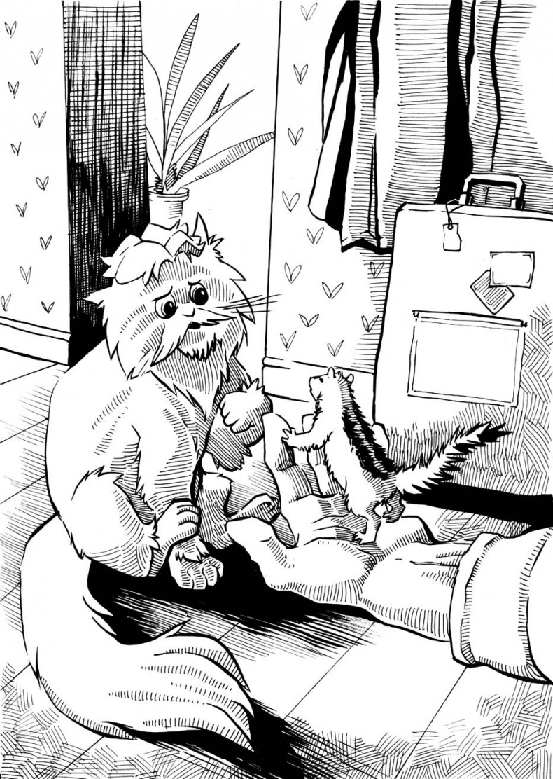 Иллюстрация к книге — Бурундучок по имени Сим. Сим и великаны [i_005.jpg]