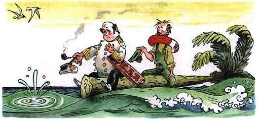 Иллюстрация к книге — Приключения капитана Врунгеля [pict-19.jpg]
