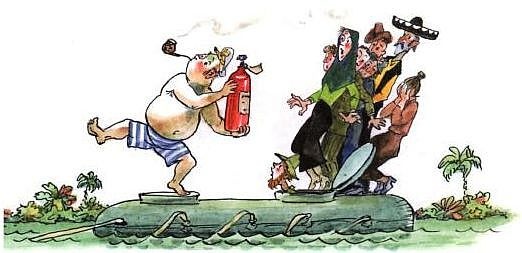 Иллюстрация к книге — Приключения капитана Врунгеля [pict-30.jpg]