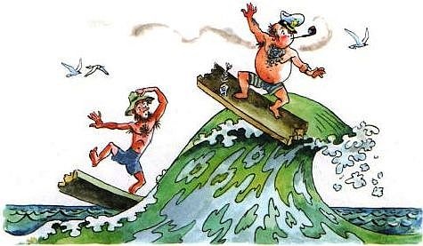 Иллюстрация к книге — Приключения капитана Врунгеля [pict-35.jpg]