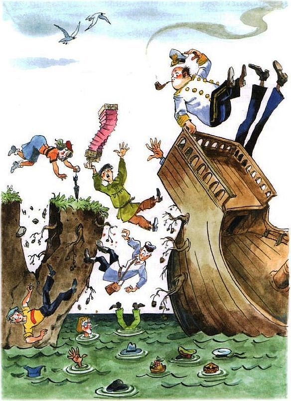 Иллюстрация к книге — Приключения капитана Врунгеля [pict-70.jpg]