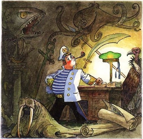 Иллюстрация к книге — Приключения капитана Врунгеля [pict-73.jpg]