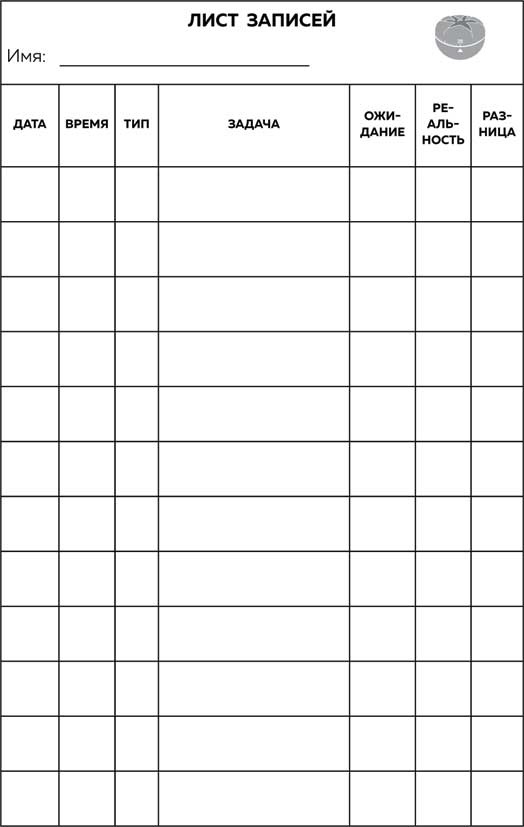 Иллюстрация к книге — Метод Помидора. Управление временем, вдохновением и концентрацией [i_050.jpg]