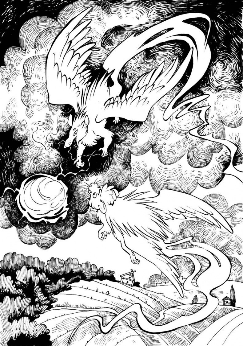 Иллюстрация к книге — Бес молний. Девочка и тролль [_1.jpg]