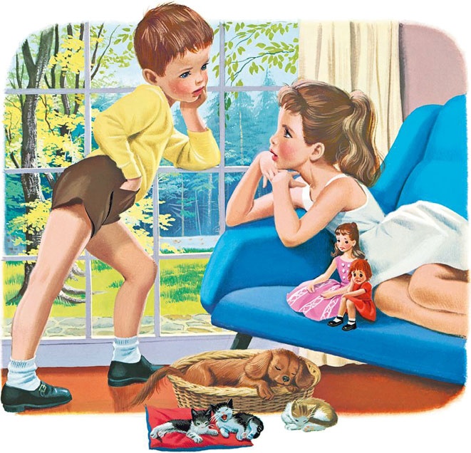 Иллюстрация к книге — Маруся помогает маме: На кухне. Дома [i_003.jpg]