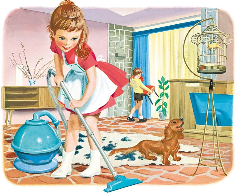 Иллюстрация к книге — Маруся помогает маме: На кухне. Дома [i_004.jpg]