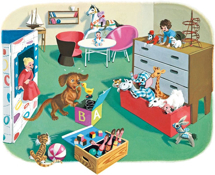 Иллюстрация к книге — Маруся помогает маме: На кухне. Дома [i_006.jpg]