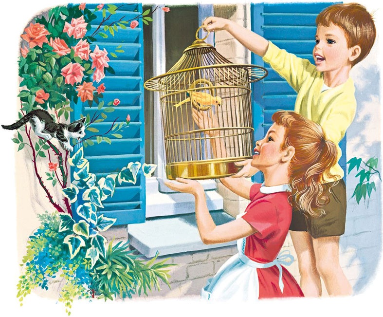 Иллюстрация к книге — Маруся помогает маме: На кухне. Дома [i_008.jpg]