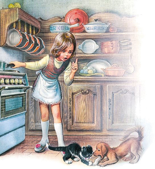 Иллюстрация к книге — Маруся помогает маме: На кухне. Дома [i_026.jpg]