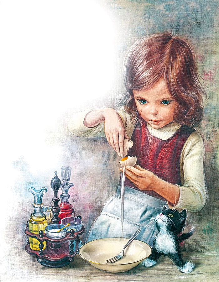 Иллюстрация к книге — Маруся помогает маме: На кухне. Дома [i_030.jpg]