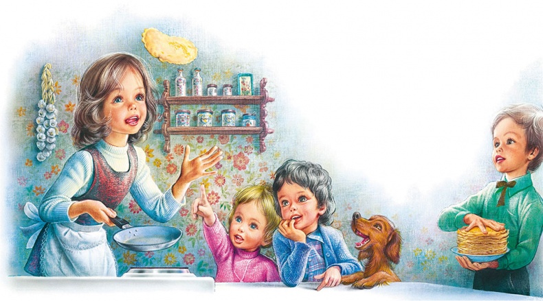 Иллюстрация к книге — Маруся помогает маме: На кухне. Дома [i_039.jpg]